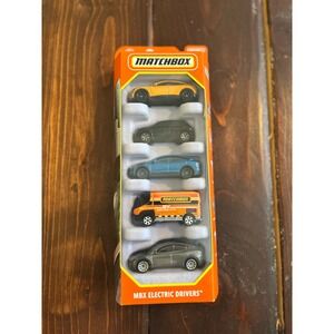 Matchbox MBX Electric Drivers 5-Pack Tesla Model Y 3 Ford Mustang Mach-E Honda e